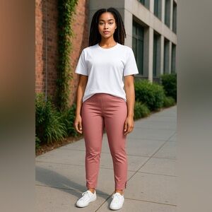 New York & Company Dusty Rose Ankle Pants